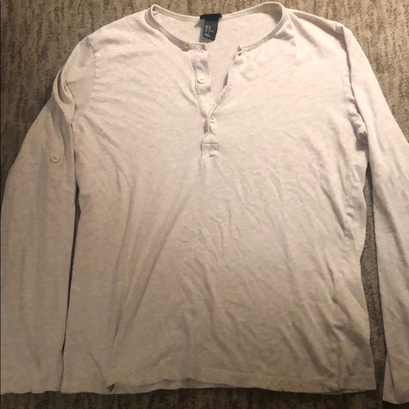 H&M Shirts Mens Long Sleeve Henley Poshmark